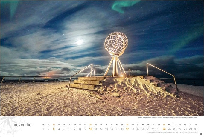 Hurtigruten Globetrotter - Wandkalender 2024 - 58 x 39 cm - Heye Verlag