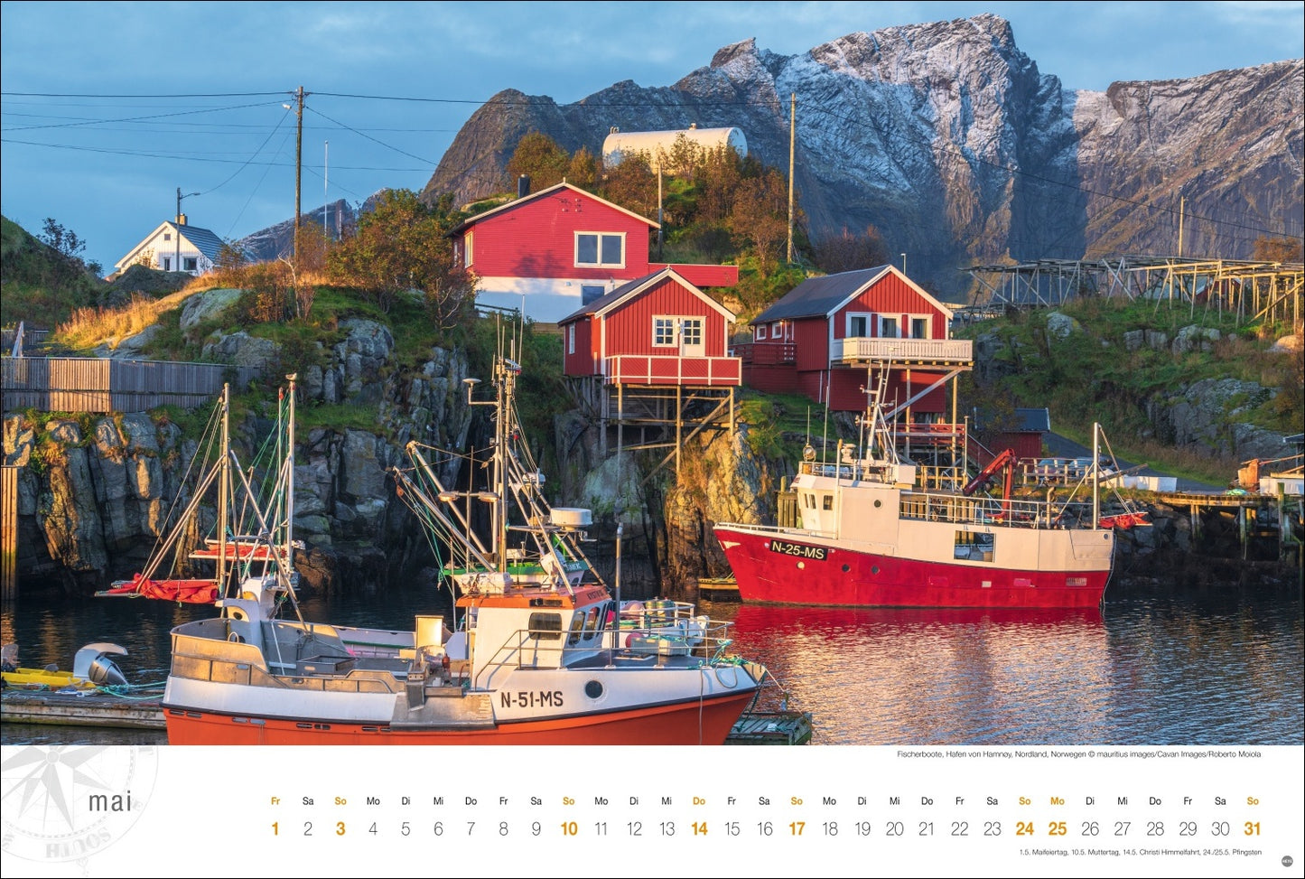 Hurtigruten Globetrotter - Wall Calendar 2026 - 58 x 39 cm - Heye Verlag