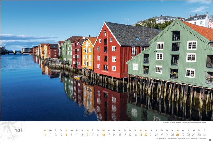 Hurtigruten Globetrotter - Wandkalender 2024 - 58 x 39 cm - Heye Verlag