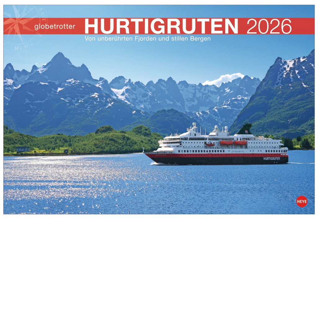 Hurtigruten Globetrotter - Wall Calendar 2026 - 58 x 39 cm - Heye Verlag