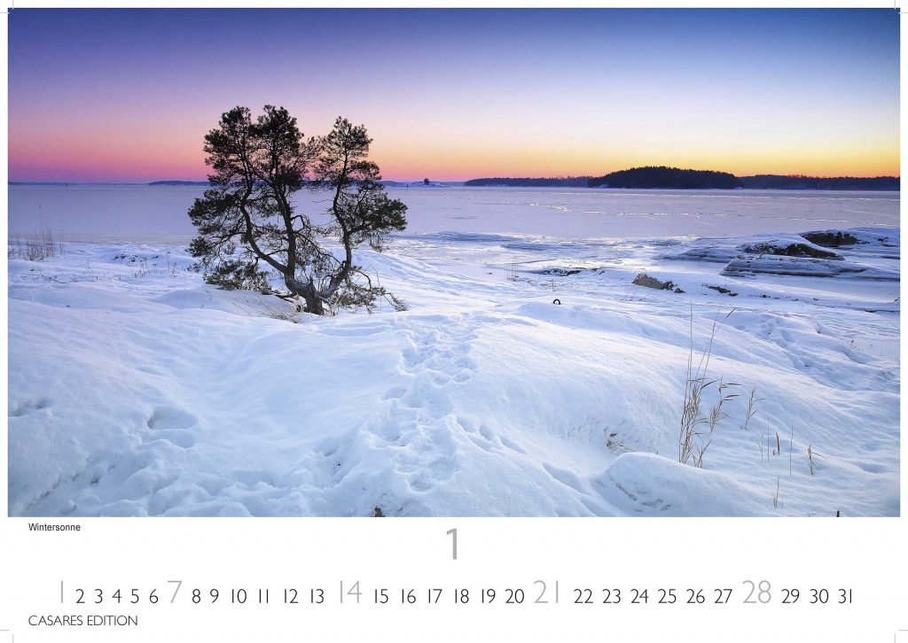 Finnland - Wandkalender 2024 - 50 x 35 cm - CASARES fine art EDITION