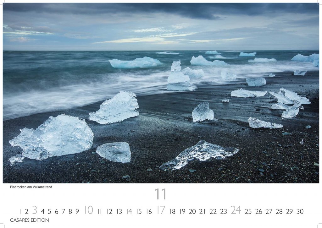 Grönland - Wandkalender 2024 - 50 x 35 cm - CASARES fine art EDITION
