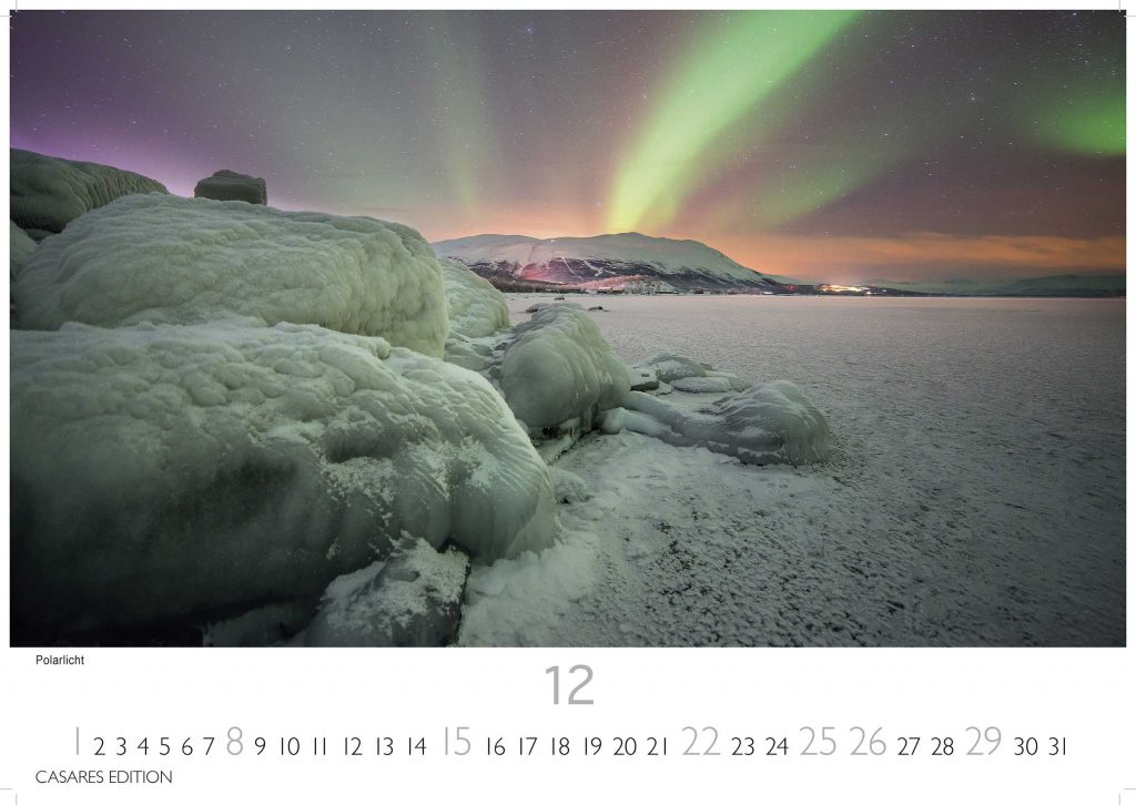 Grönland - Wandkalender 2024 - 50 x 35 cm - CASARES fine art EDITION