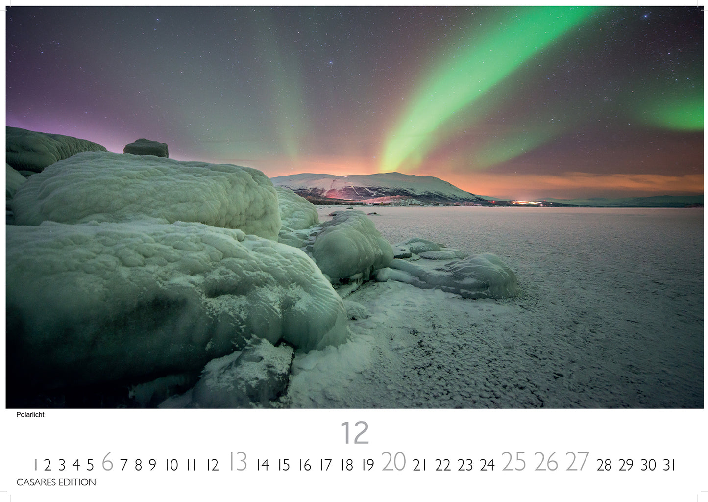 Grönland - Wandkalender 2026 - 50 x 35 cm - CASARES fine art EDITION