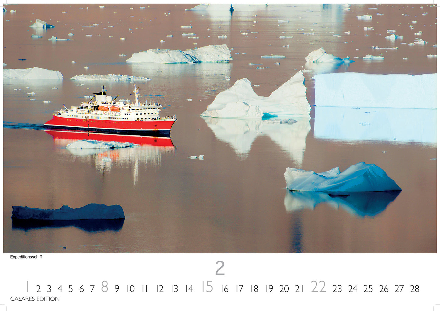 Grönland - Wandkalender 2026 - 50 x 35 cm - CASARES fine art EDITION