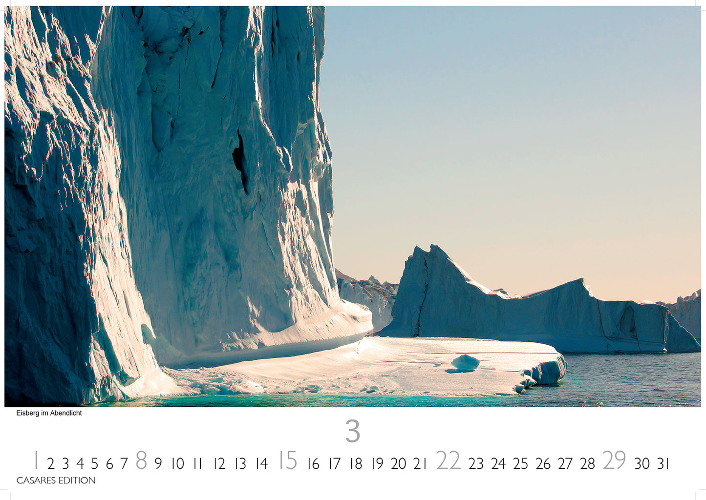 Grönland - Wandkalender 2026 - 50 x 35 cm - CASARES fine art EDITION