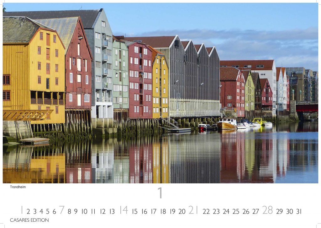 Hurtigruten - Wandkalender 2024 - 50 x 35 cm - CASARES fine art EDITION