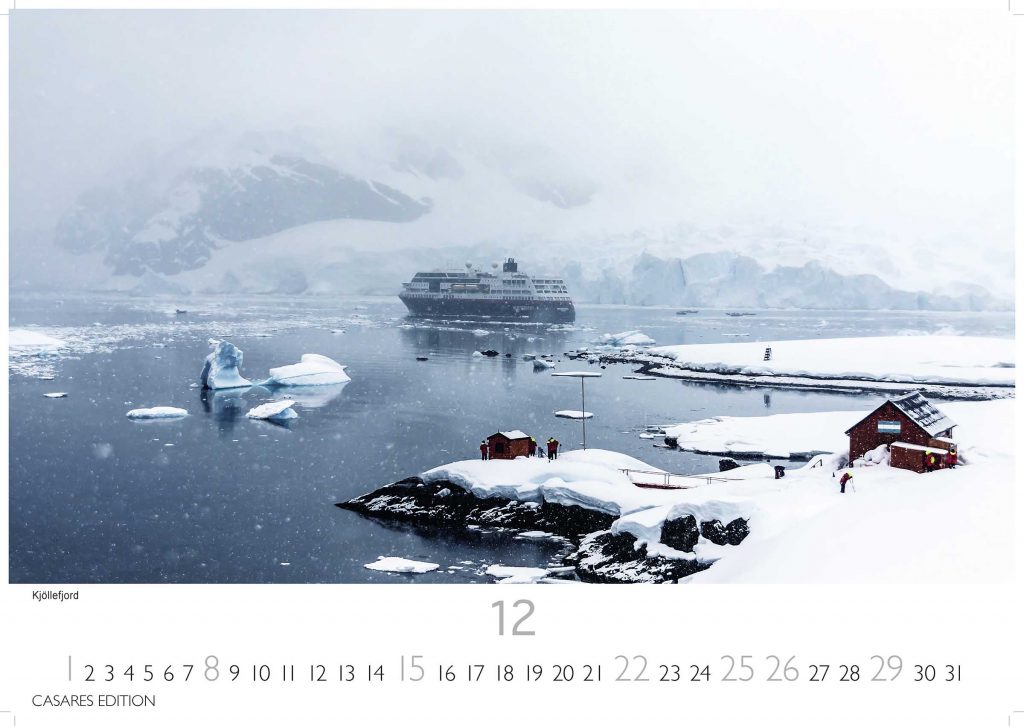 Hurtigruten - Wandkalender 2024 - 50 x 35 cm - CASARES fine art EDITION