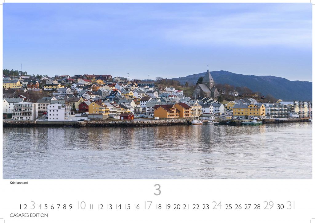 Hurtigruten - Wandkalender 2024 - 50 x 35 cm - CASARES fine art EDITION