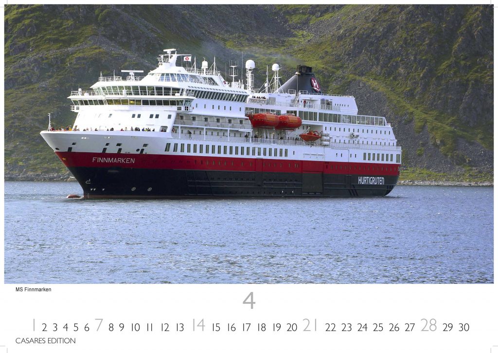 Hurtigruten - Wandkalender 2024 - 50 x 35 cm - CASARES fine art EDITION
