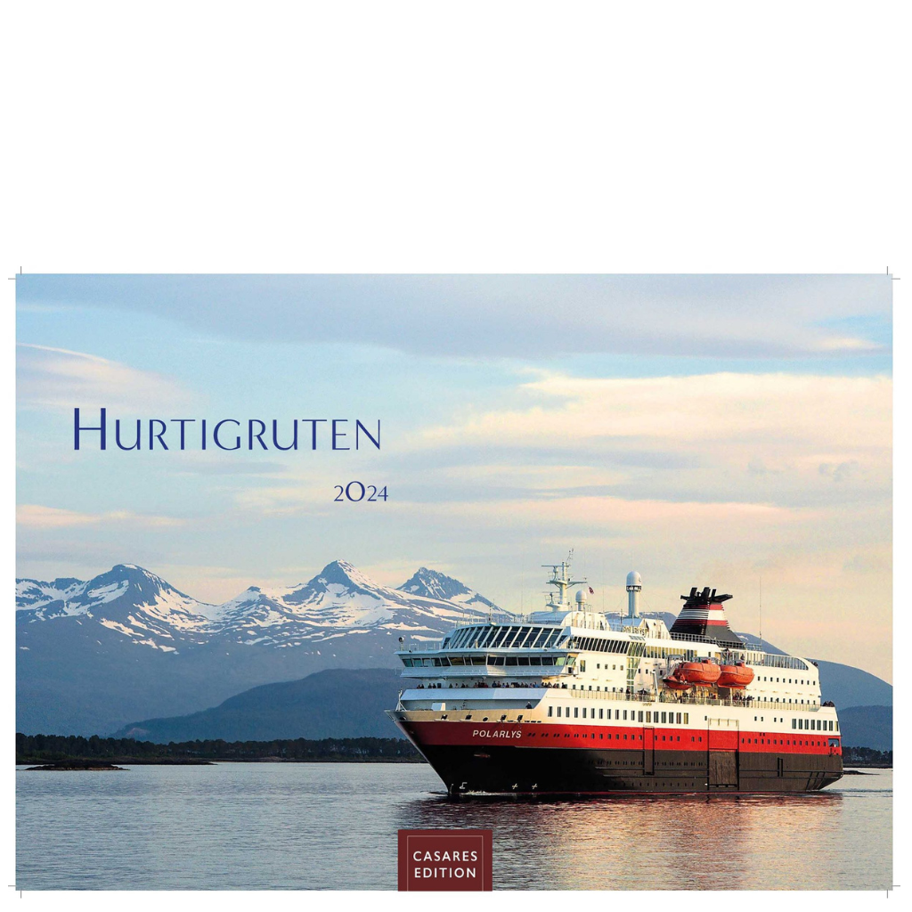 Hurtigruten - Wandkalender 2024 - 50 x 35 cm - CASARES fine art EDITION