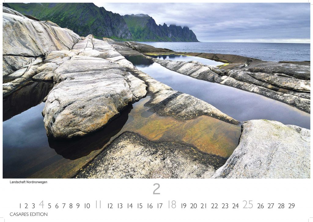 Norwegen - Wandkalender 2024 - 50 x 35 cm - CASARES fine art EDITION
