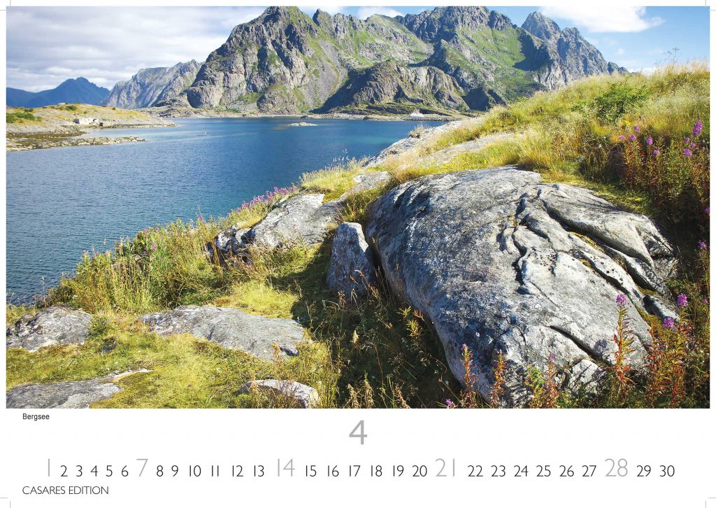 Norwegen - Wandkalender 2024 - 50 x 35 cm - CASARES fine art EDITION