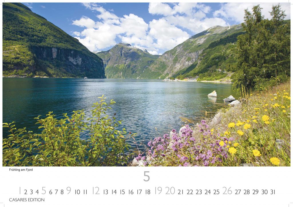 Norwegen - Wandkalender 2024 - 50 x 35 cm - CASARES fine art EDITION