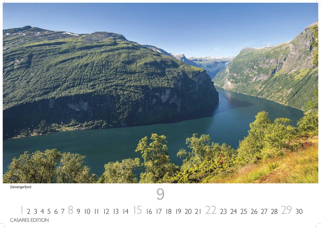 Norwegen - Wandkalender 2024 - 50 x 35 cm - CASARES fine art EDITION