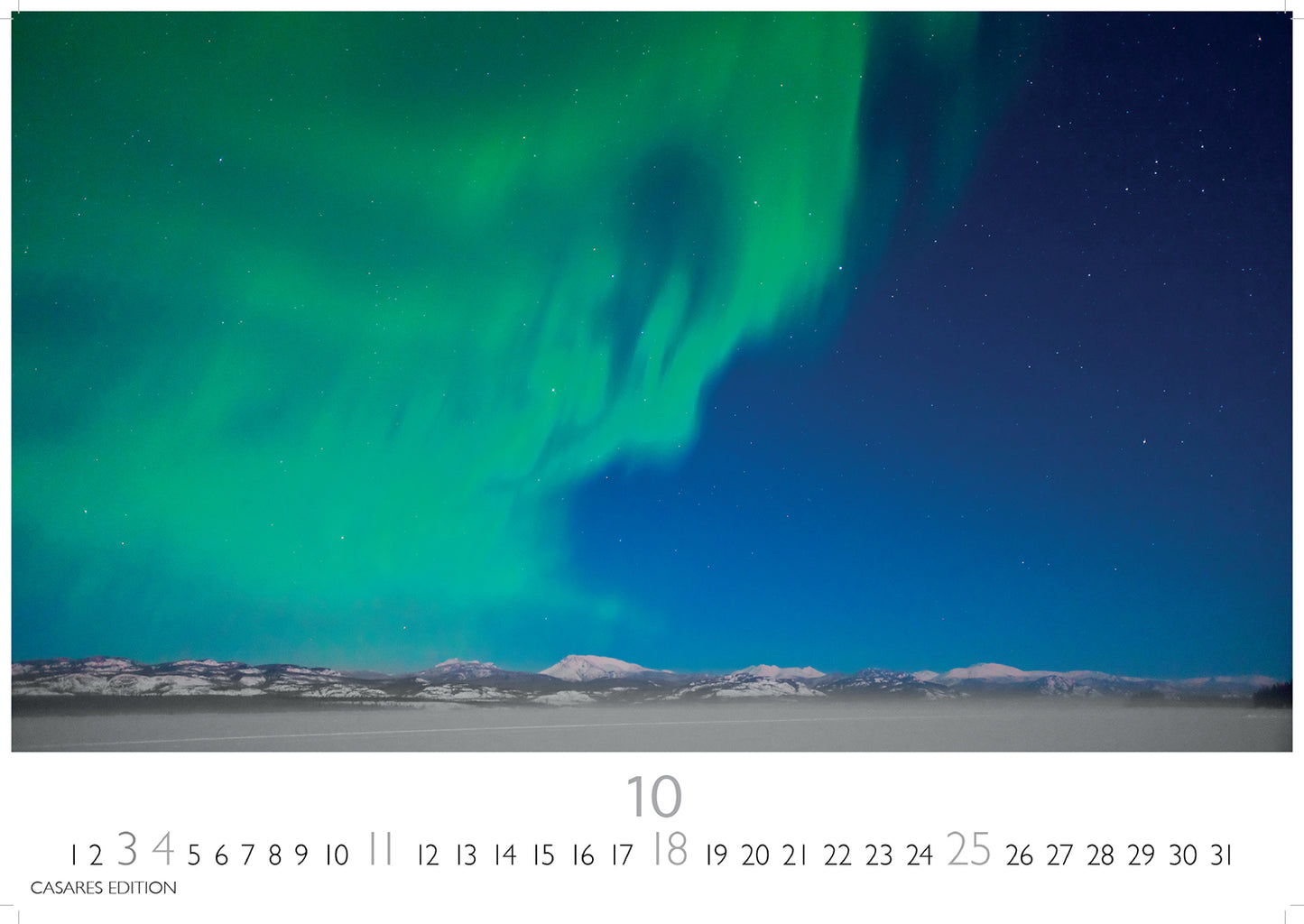 Polarlicht - Wandkalender 2026 - 50 x 36 cm - CASARES fine art EDITION