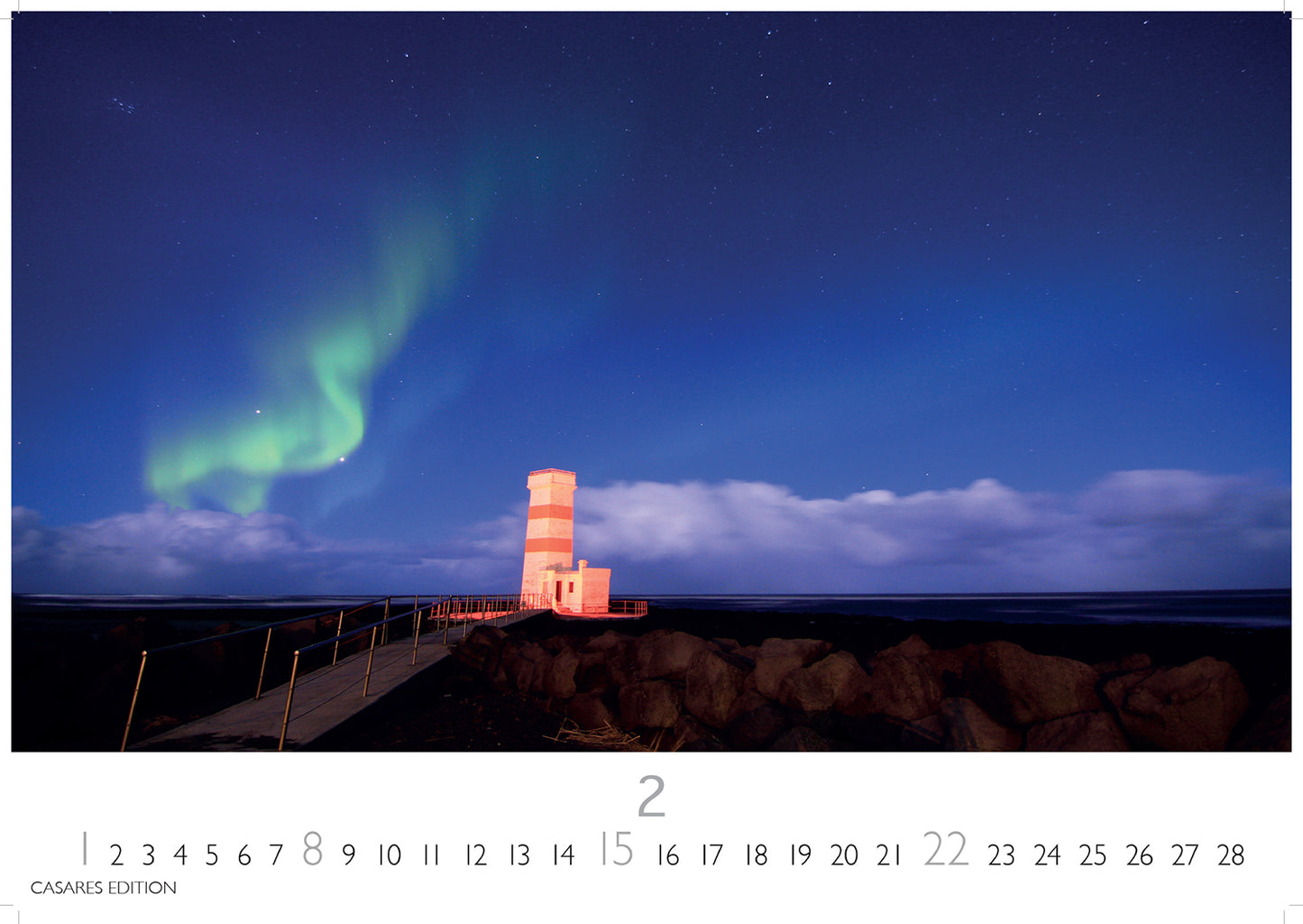 Polarlicht - Wandkalender 2026 - 50 x 36 cm - CASARES fine art EDITION