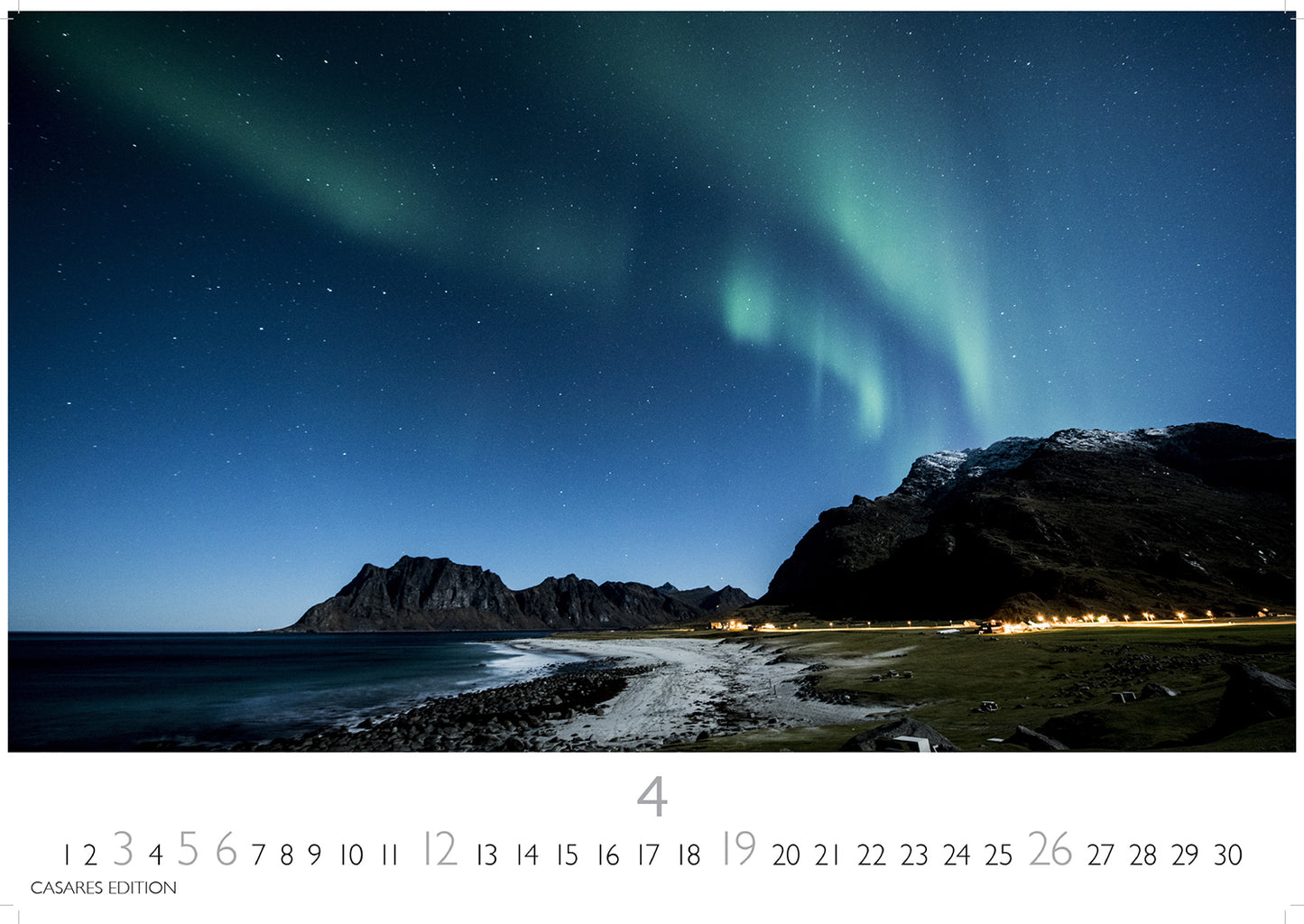 Polarlicht - Wandkalender 2026 - 50 x 36 cm - CASARES fine art EDITION