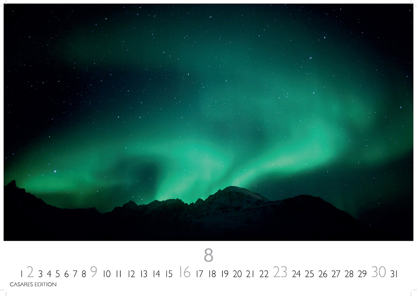 Polarlicht - Wandkalender 2026 - 50 x 36 cm - CASARES fine art EDITION