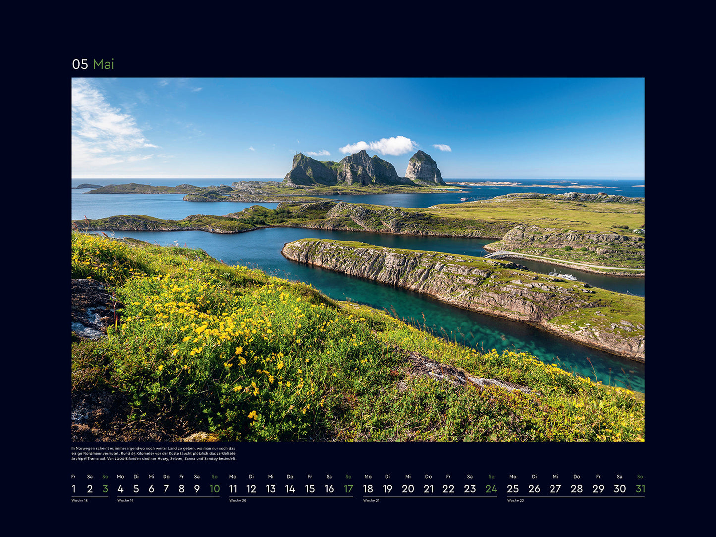 Hurtigruten - Wandkalender 2026 - 60 x 45 cm - Kunth Verlag