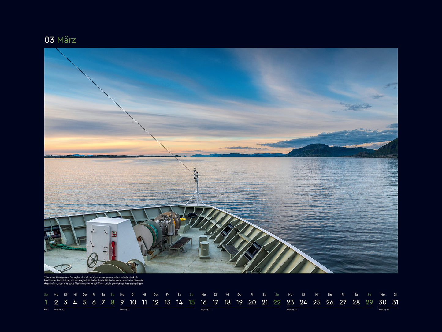 Hurtigruten - Wandkalender 2026 - 60 x 45 cm - Kunth Verlag