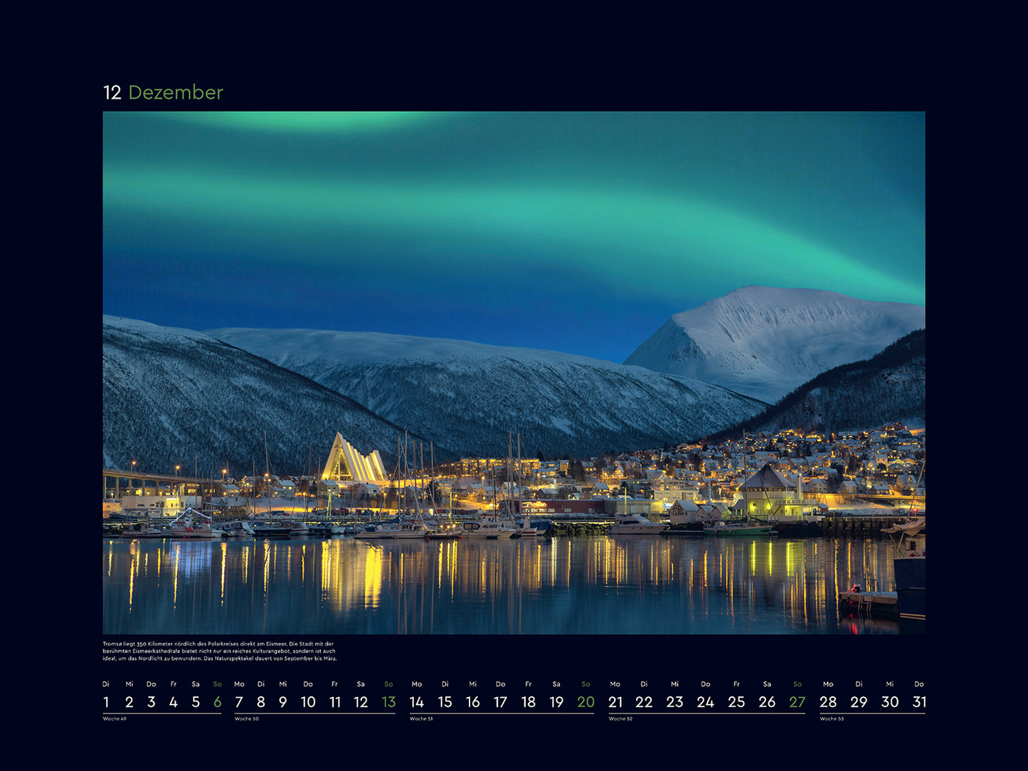 Hurtigruten - Wandkalender 2026 - 60 x 45 cm - Kunth Verlag