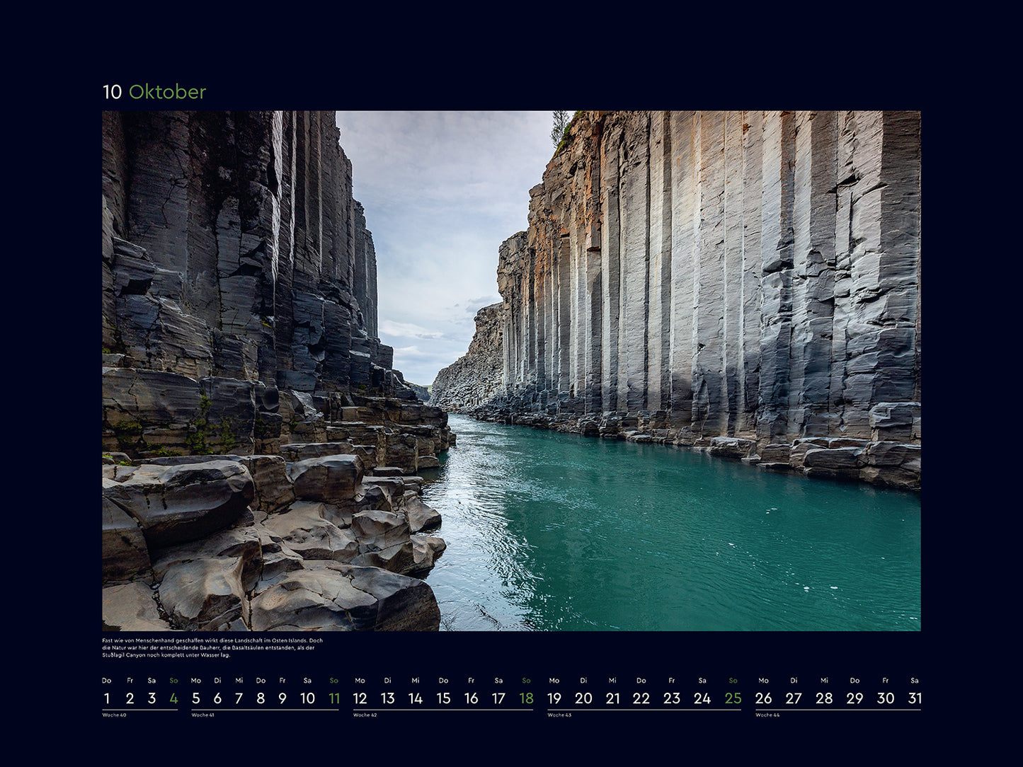 Island - Wandkalender 2026 - 60 x 45 cm - Kunth Verlag