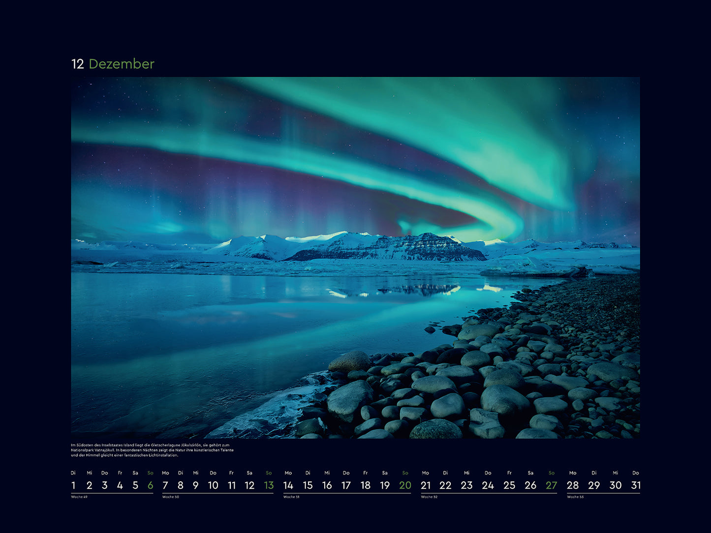 Island - Wandkalender 2026 - 60 x 45 cm - Kunth Verlag