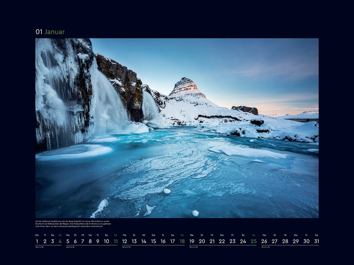 Island - Wandkalender 2026 - 60 x 45 cm - Kunth Verlag