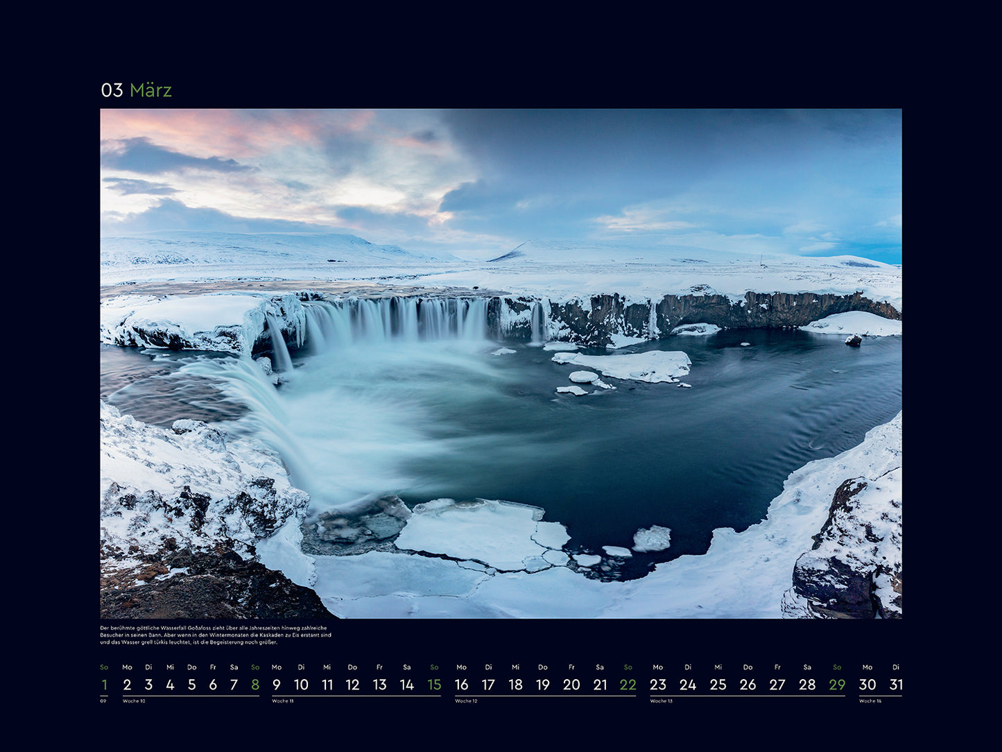 Island - Wandkalender 2026 - 60 x 45 cm - Kunth Verlag