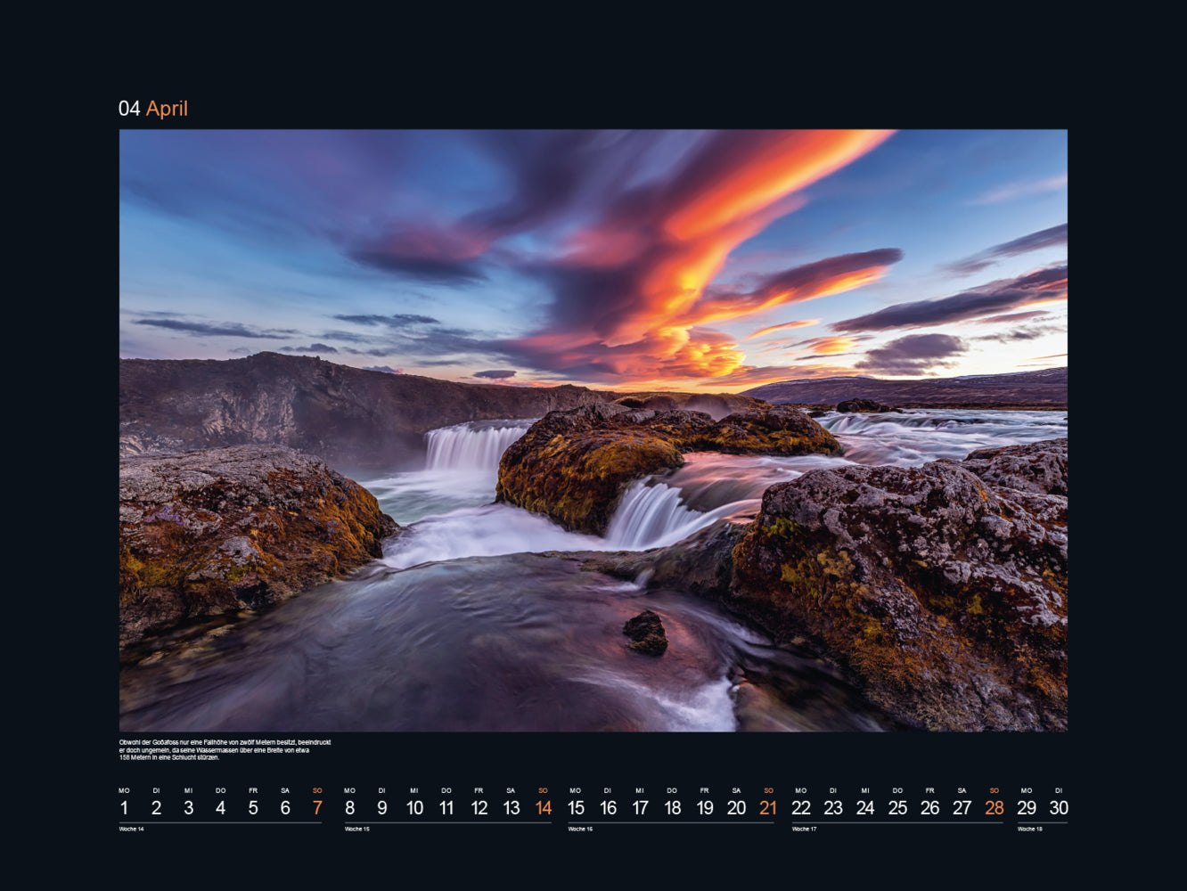 Island - Wandkalender 2024 - 60 x 45 cm - Kunth Verlag
