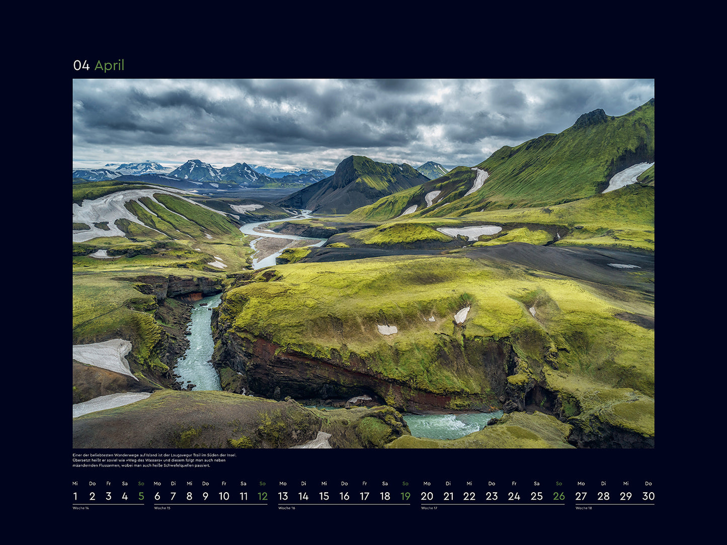 Island - Wandkalender 2026 - 60 x 45 cm - Kunth Verlag