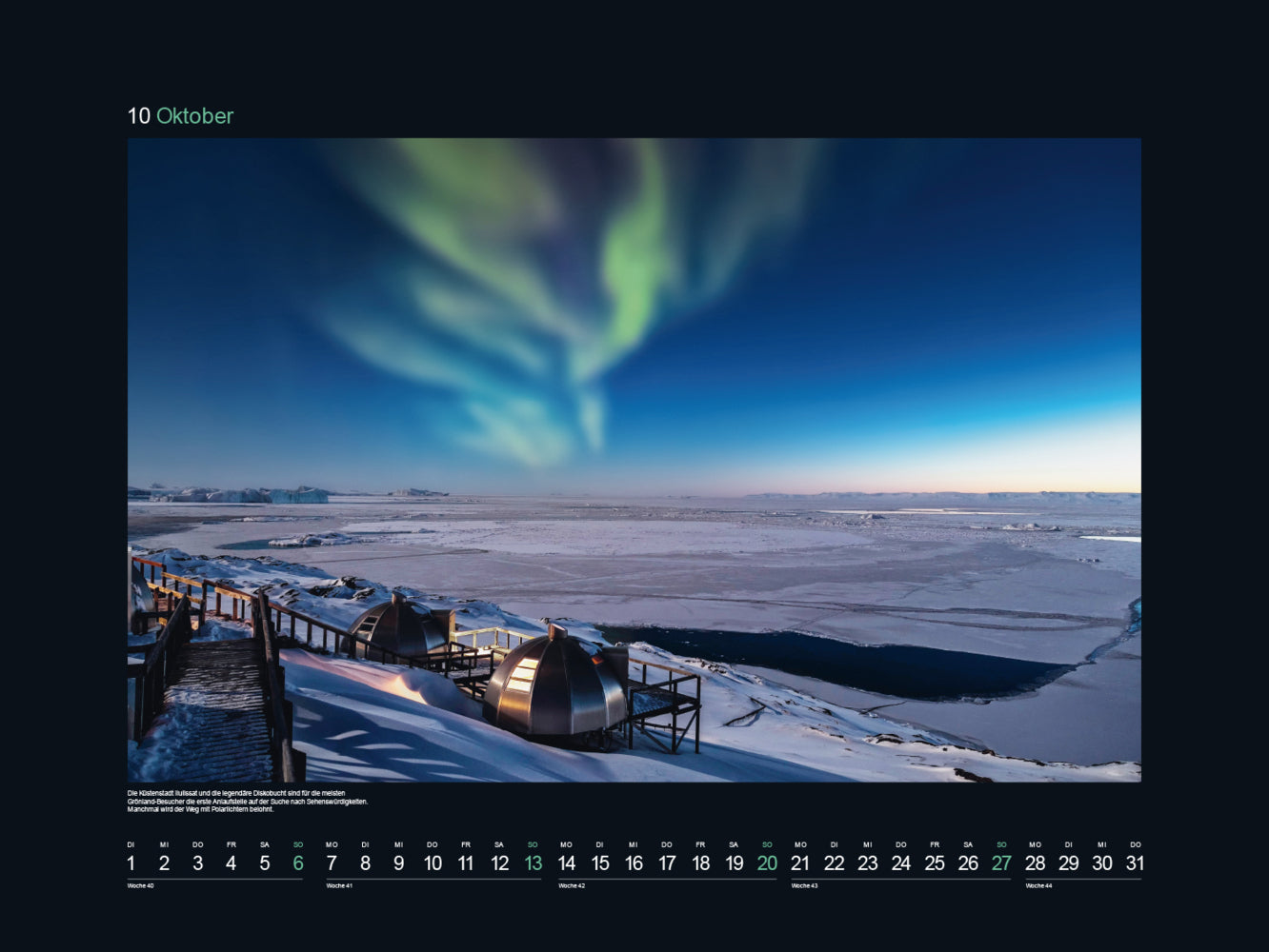 Polarlichter - Wandkalender 2024 - 60 x 45 cm - Kunth Verlag