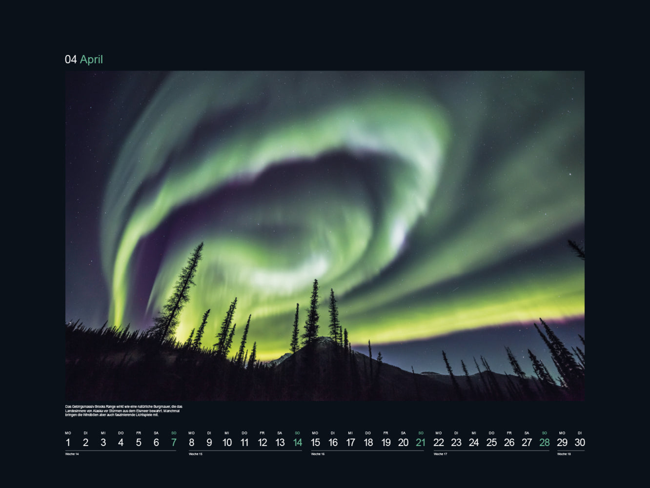Polarlichter - Wandkalender 2024 - 60 x 45 cm - Kunth Verlag