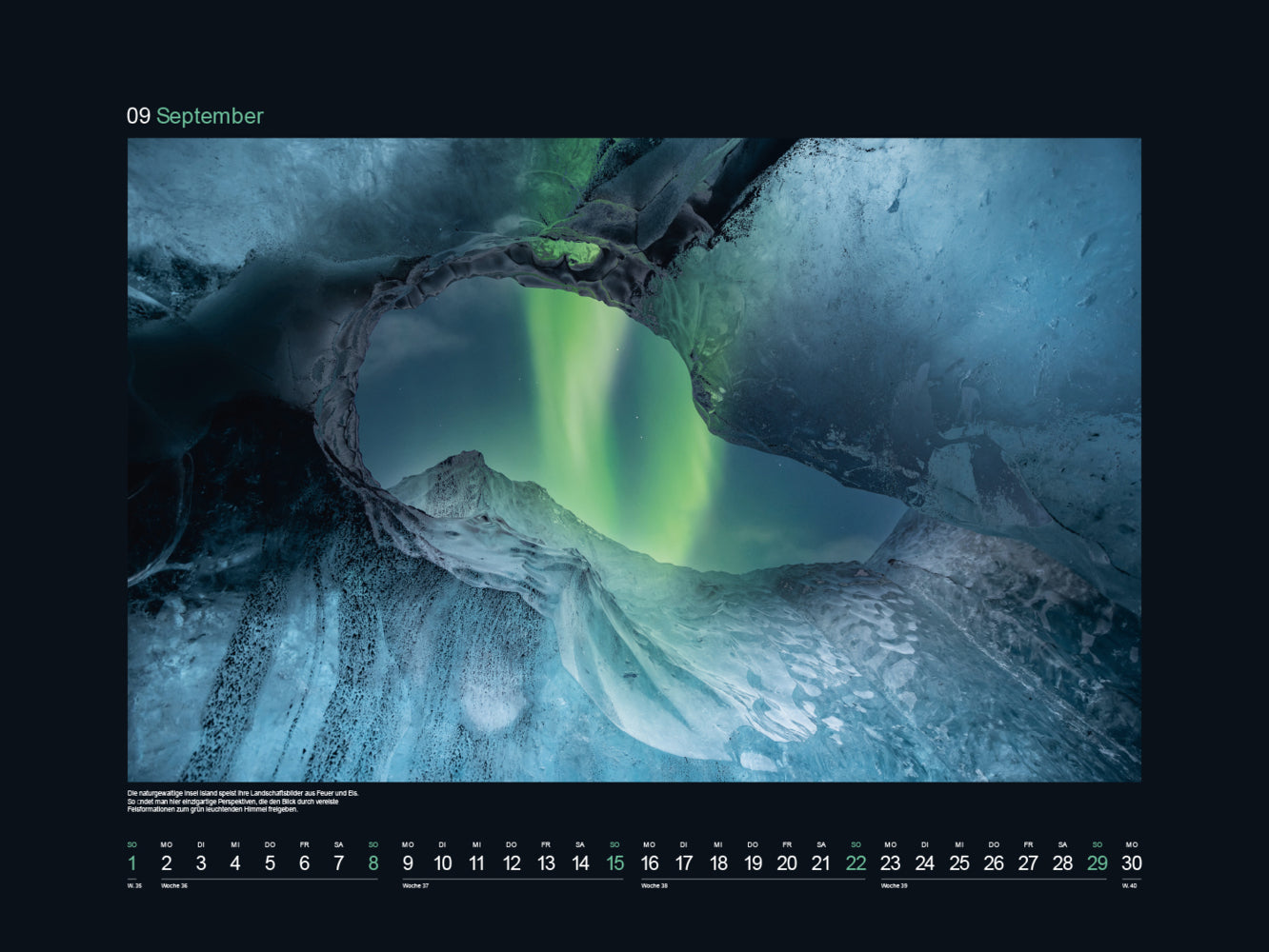 Polarlichter - Wandkalender 2024 - 60 x 45 cm - Kunth Verlag