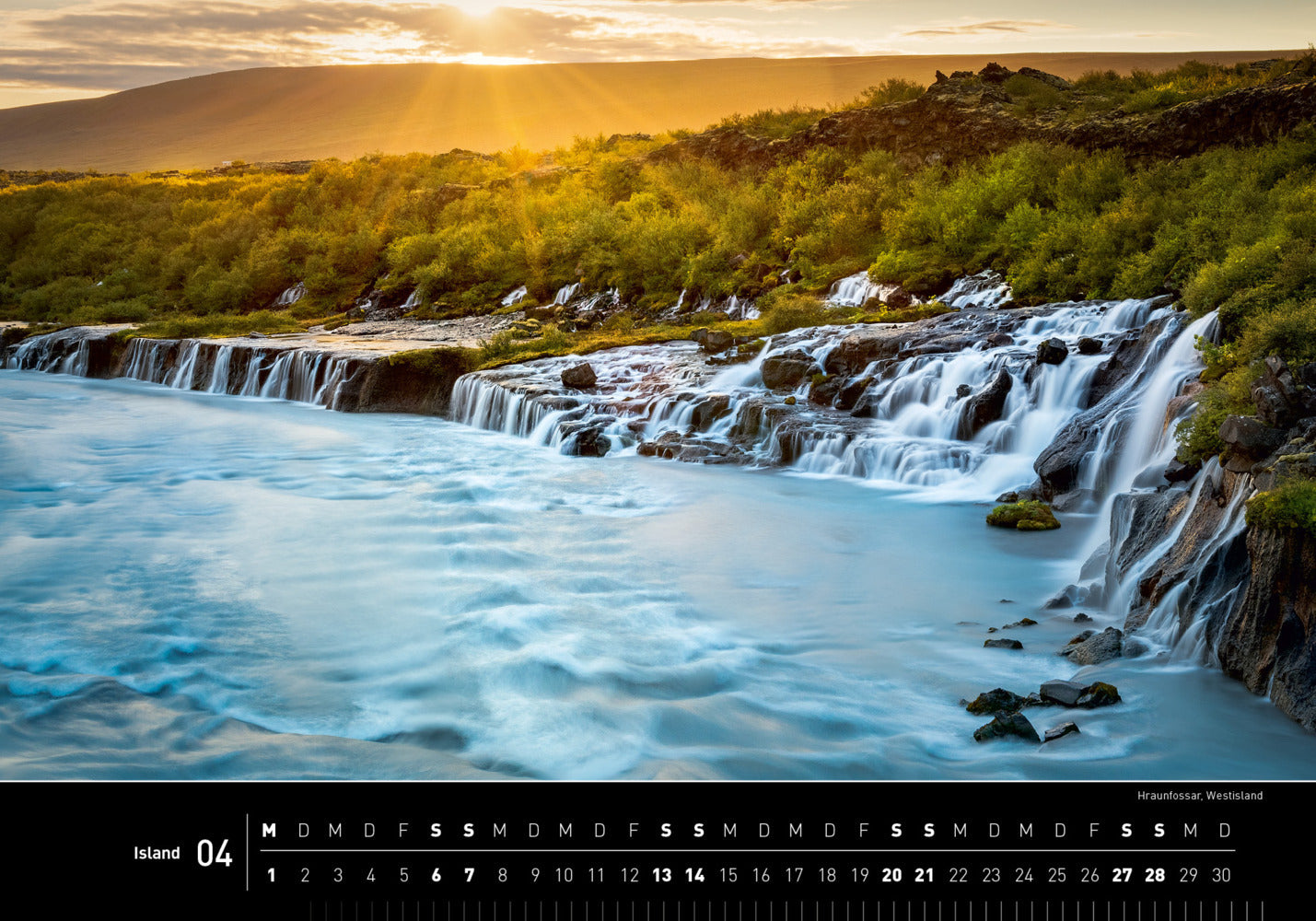 Island - 360° Premium-Wandkalender 2024 - 50 x 35 cm - 360Grad Medien