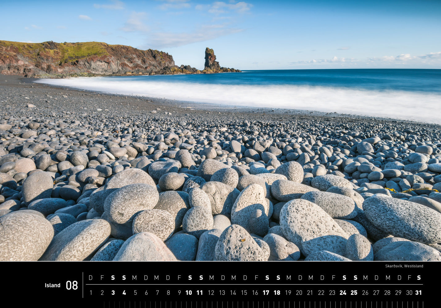 Island - 360° Premium-Wandkalender 2024 - 50 x 35 cm - 360Grad Medien