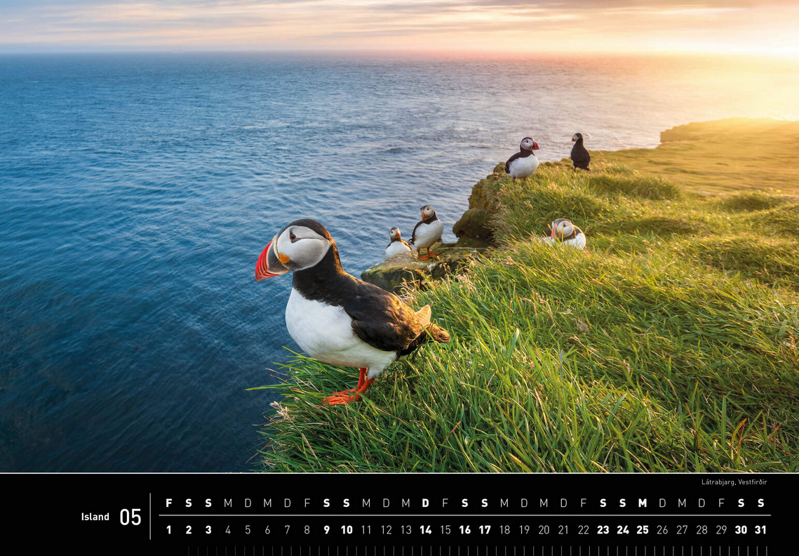 Island - 360° Premium-Wandkalender 2026 - 50 x 35 cm - 360Grad Medien