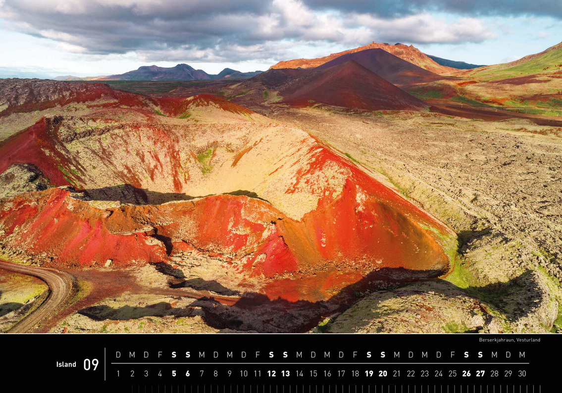 Island - 360° Premium-Wandkalender 2026 - 50 x 35 cm - 360Grad Medien