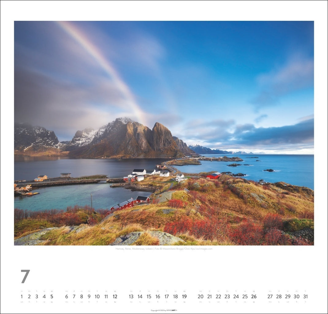 Norway - Wall Calendar 2026 - 48 x 46 cm - Weingarten Art Publishers