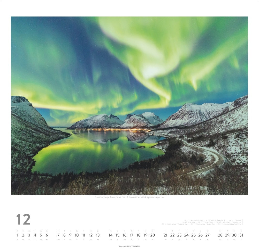 Norway - Wall Calendar 2026 - 48 x 46 cm - Weingarten Art Publishers