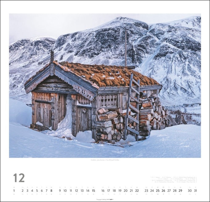 Norwegen - Wandkalender 2024 - 48 x 46 cm - Kunstverlag Weingarten