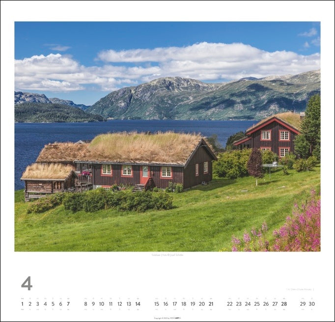Norwegen - Wandkalender 2024 - 48 x 46 cm - Kunstverlag Weingarten