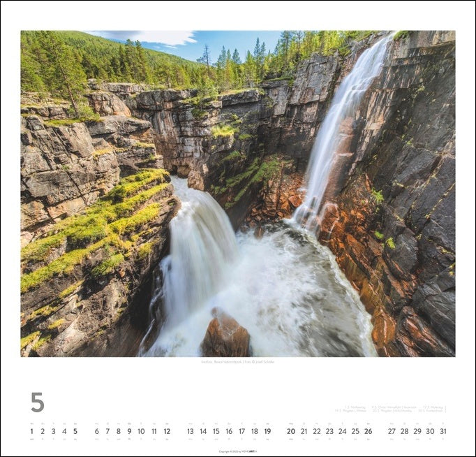 Norwegen - Wandkalender 2024 - 48 x 46 cm - Kunstverlag Weingarten