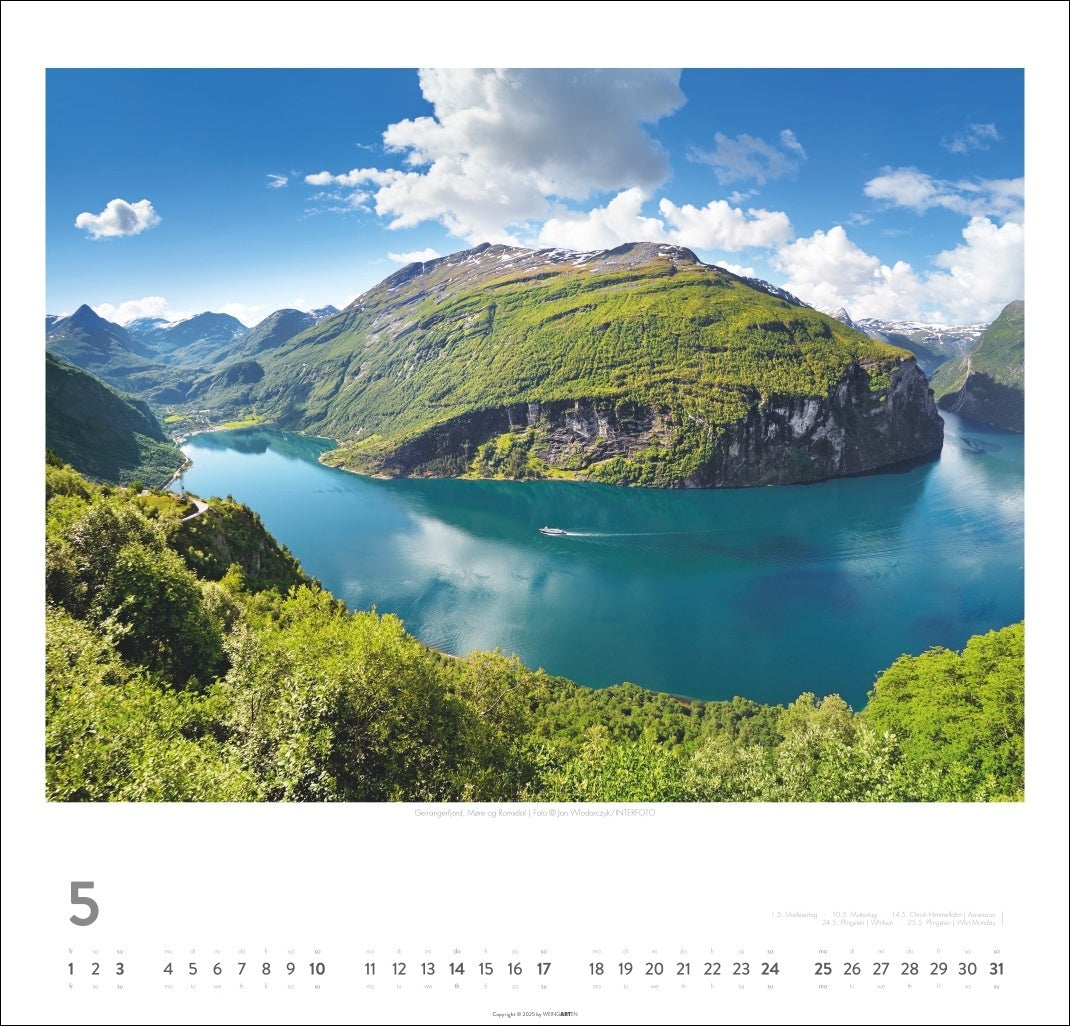 Norway - Wall Calendar 2026 - 48 x 46 cm - Weingarten Art Publishers