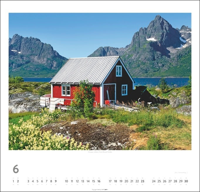 Norwegen - Wandkalender 2024 - 48 x 46 cm - Kunstverlag Weingarten