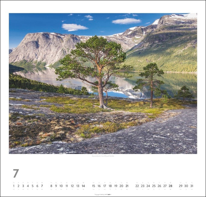 Norwegen - Wandkalender 2024 - 48 x 46 cm - Kunstverlag Weingarten