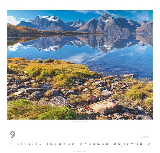 Norwegen - Wandkalender 2024 - 48 x 46 cm - Kunstverlag Weingarten