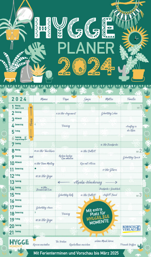 Hygge Planer 2024 - 27 x 46 cm - Korsch Verlag