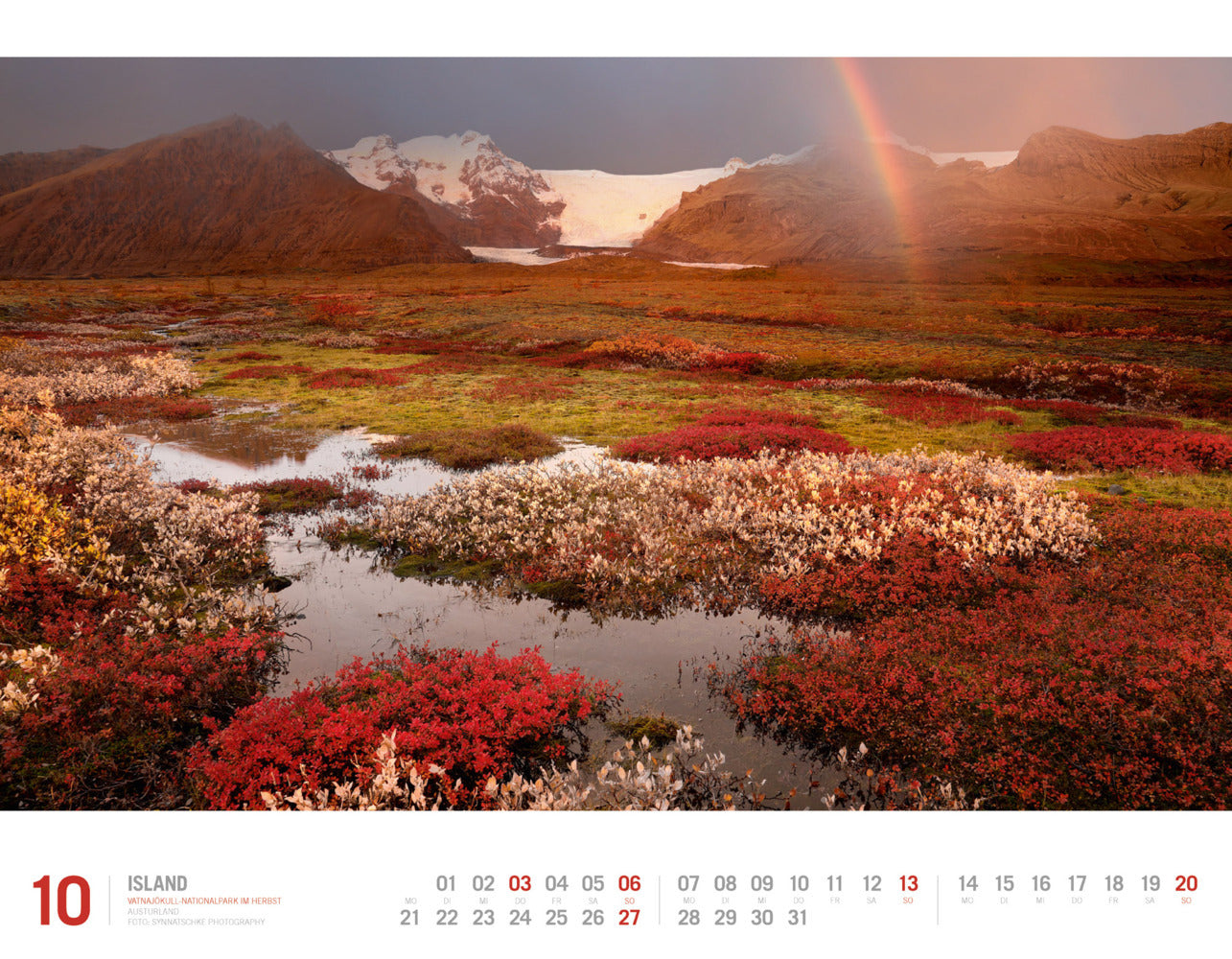 Island - Wandkalender 2024 - 54 x 42 cm - Ackermann Kunstverlag